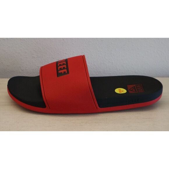 Reef CI8467 Men's Sz 10 Red/Black Cushion Spring Slip-On Slides - Picture 5 of 10
